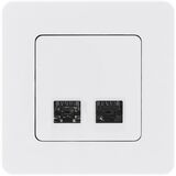 Розетка компьютерная двойная RJ45 категория 6 UTP - Legrand Inspiria - белый — фото 7