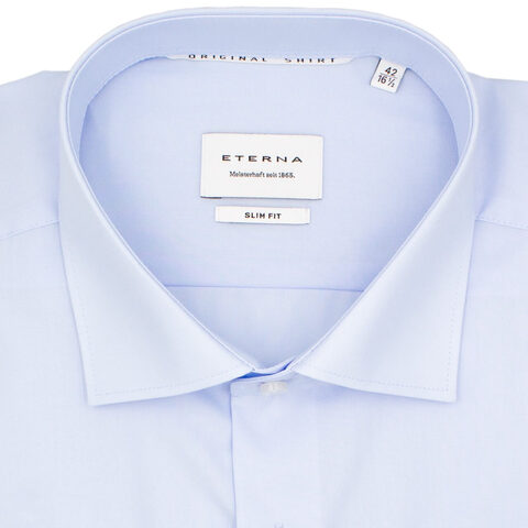 Сорочка мужская Eterna Slim Fit 1100-F170-10 голубая классическая