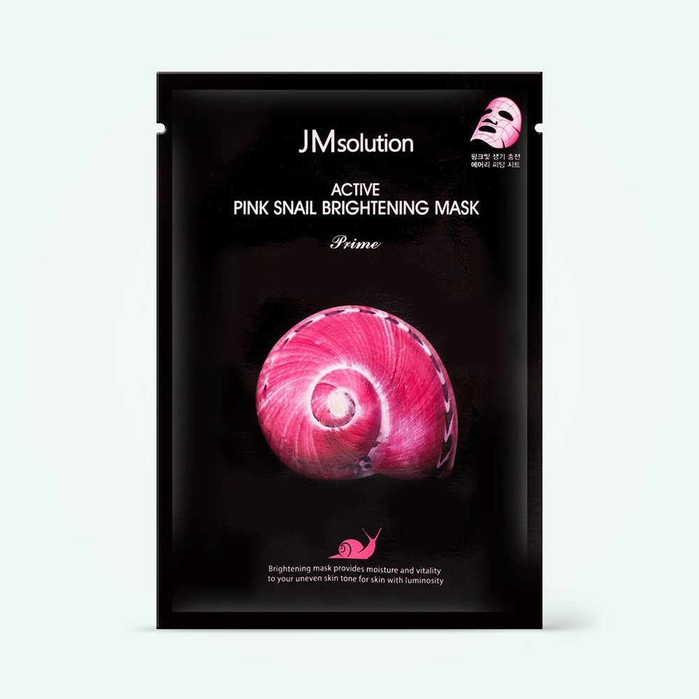 Тканевая маска JMsolution Active Pink Snail Brightening Mask