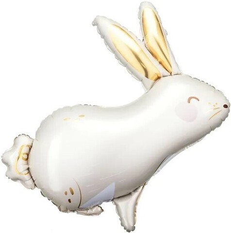 Шар К Фигура, Большой Зайка, Золотые ушки, 33''/84 см, 1 шт.