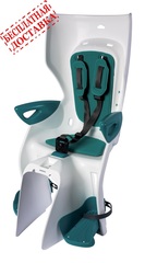 Велокресло Bellelli  Summer Standard B-Fix White/Turquoise, крепление к подседельной трубе