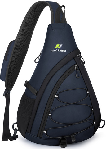 Картинка рюкзак однолямочный Nevo Rhino 9070 Navy Blue - 1