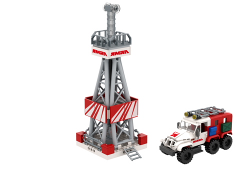 Конструктор «Буровая вышка и Трэкол» (RU-NU-3) – 360 деталей