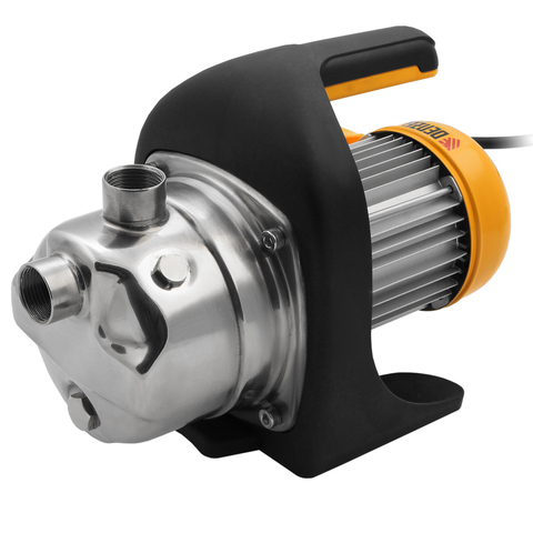 Садовый поверхностный насос GP-1200Х, 1200 Вт, 3700 л/ч, подъем 46 м, нержавейка Denzel