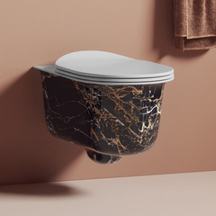 ArtCeram Chic CHV001 48 00 Унитаз подвесной, цвет: белый##чёрный фото