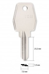 Заготовка английского ключа 12924 EUROLOCKS HIGHT SECURITY (КНР)