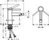 Hansgrohe Finoris 76200700 Смеситель для биде (белый матовый)