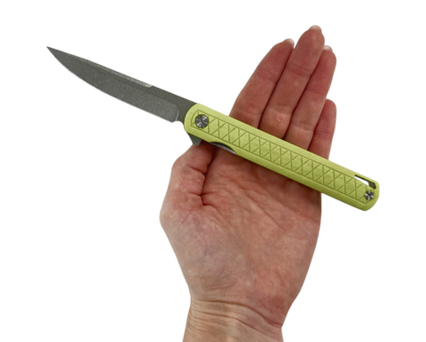 Складной нож TuoTown DJ-Y желтый, сталь D2, рукоять G-10