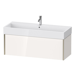 Duravit XViu XV42380B122 Тумба подвесная 397x1184x454мм, для раковины #235012, 1 ящик, цвет: белый глянцевый/champagne matt фото