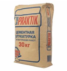 Штукатурка цементная для внутренних работ Praktik 30 кг