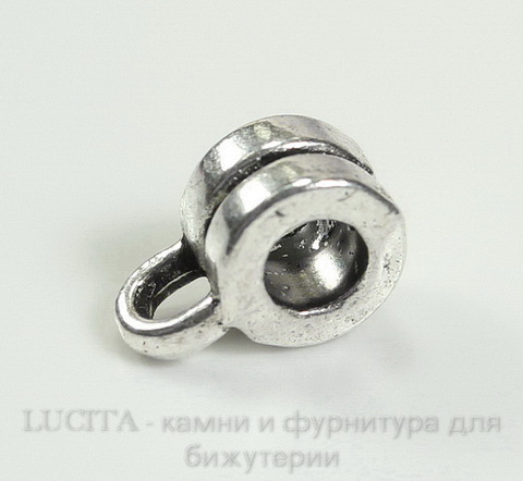 Бейл (цвет - античное серебро) 9х6х4 мм ()