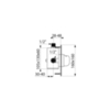 Delabie 790425 TEMPOMIX (душ) M1/2", встраив за пластиной,~ 30 сек, ? 15