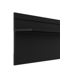 Теневой плинтус скрытого монтажа Pro Design Panel черный МУАР 2700 мм