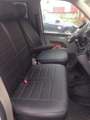 Чехлы на Volkswagen T5 микроавтобус Multivan / Caravelle / Transporter 2009–2015 г.в.