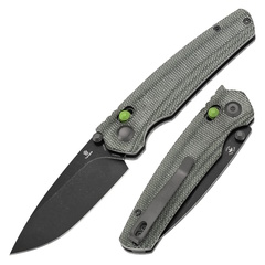 Фото Складной нож Tenable Raven, сталь 14C28N, рукоять микарта, зеленый