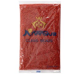 
          Бисер Alingar размер №12 вес 450 гр., красный глянец, непрозрачный, пакет