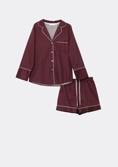 Пижама женская с шортами ARUELLE GEORGETTE | Бордовый