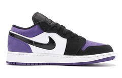 Air Jordan 1 Low 'Court Purple Black Toe' Gs