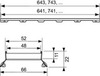 TECE TECEdrainline 601272 Накладная панель для душевого лотка 120