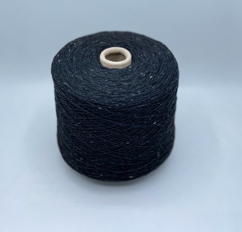 Cariaggi (пр.Италия),art-Malfile tweed, 2/13 650м/100 гр. 95%Меринос 5%Кашемир, цвет-Черный твид ,арт-27584