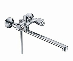 WasserKRAFT Amper 2902L Смеситель для ванны с длинным изливом, цвет: хром фото