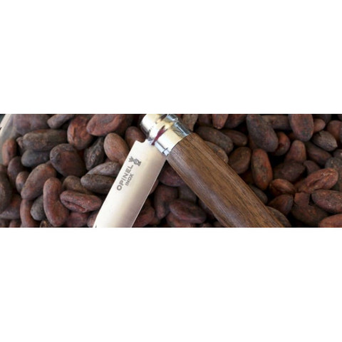 Нож Opinel №8, нержавеющая сталь, ореховая рукоять в картонной коробке
