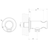 Gessi Inciso 58161#246 Вывод воды с держателем для душевой лейки на 1/2", цвет: золото