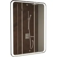 Art&Max Elegant AM-ELE-700-800-DS-F Зеркало с подсветкой, цвет: белый фото