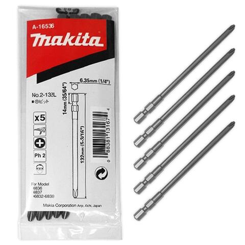 Насадка для шуруповёрта PH2 132 мм Makita A-16536