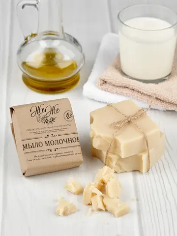 Мыло "Молочное" на козьем молоке для самой нежной кожи