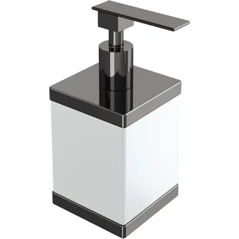 Boheme 10969-SGM Диспенсер настольный Qubic Shine Gun Metal