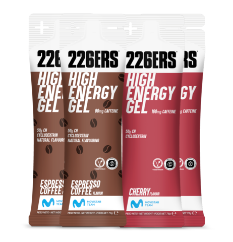 Набор высокоэнергетических гелей с кофеином 226ERS High Energy 76 г вишня-эспрессо