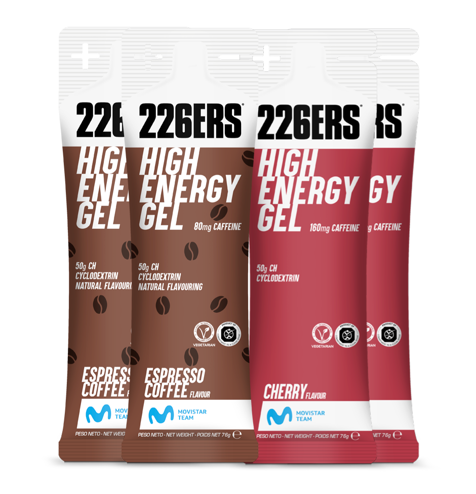 Набор высокоэнергетических гелей с кофеином 226ERS High Energy 76 г вишня-эспрессо