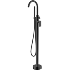 BelBagno Nova NOV-FMT-NERO Смеситель для ванны напольный, цвет: чёрный фото