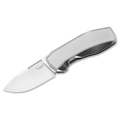 Фото Складной нож LionSteel N.ONE, сталь MagnaCut, рукоять титан, серый
