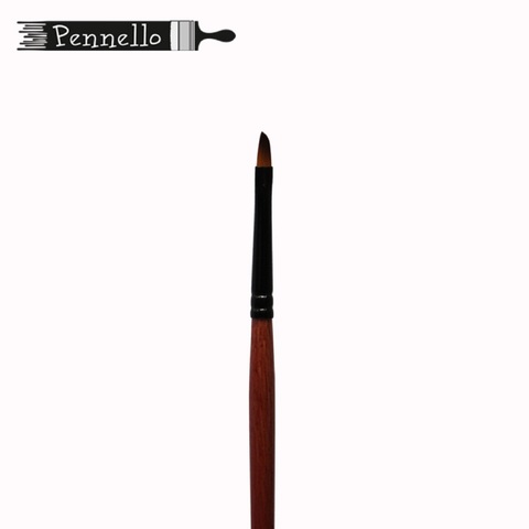 кисть Pennello жесткая синтетика скошеннаяя №2, короткая ручка