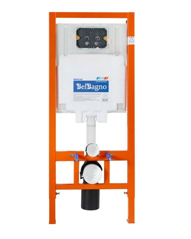 BelBagno BB002-80 Инсталляция для подвесного унитаза, со смывным бачком скрытого монтажа, цвет: оранжевый