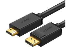 Кабель  UGREEN DP101 (10238) DP Male to HDMI Male Cable 1m - Black