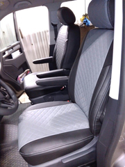 Чехлы на Volkswagen T5 микроавтобус Multivan / Caravelle / Transporter 2009–2015 г.в.