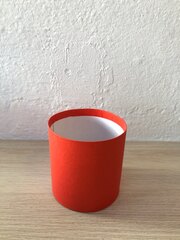 Цилиндр одиночный, без крышки, 10*10 см, Красный, 1 шт.