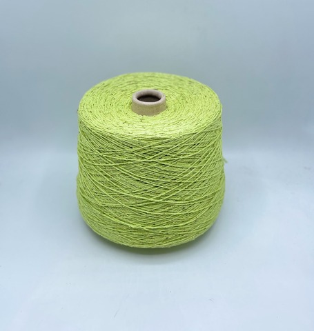 Filati Buratti (пр.Италия),art.Seta bourette, 400м/100гр,100%Буретный шелк ,цвет -Зеленое яблоко,твидовый, арт.33338