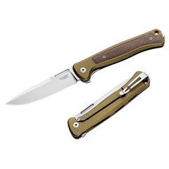 Фото Складной нож LionSteel Skinny Aluminium, сталь MagnaCut, рукоять алюминий/микарта, зеленый
