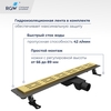 RGW 60213040-06 Душевой лоток Drain Leo-30-40 прямой 400 Золото браш ? 50 мм на ножках, сифон
