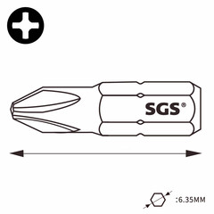 Бита PH4 х32мм S2 1шт SGS 6332-PH4