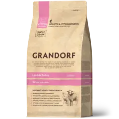 Сухой корм GRANDORF CAT Lamb&Turkey KITTEN, Ягненок с индейкой для котят 2кг