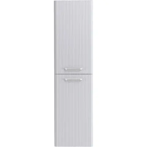 BelBagno DUE-1500-2A-SC-BM-P DUE Шкаф подвесной с двумя распашными дверцами с доводчиками, с двумя полками, универсальный, Белый металлик, 400x300x1500