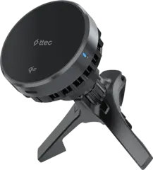 Автозарядка TTEC AirCharger Drive Pro Qi2/MagSafe 15W Wireless Fast Charger&Holder с охлажд, черный