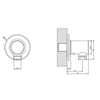 Gessi Inciso 58169#246 Вывод воды на 1/2", цвет: золото