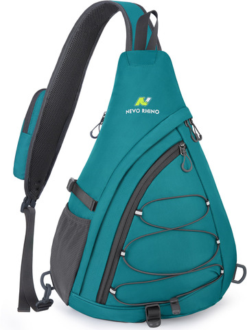 Картинка рюкзак однолямочный Nevo Rhino 9070 Emerald Green - 1