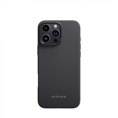 Чехол Pitaka Military-Grade Protective для iPhone 16 Pro, Черный | Twill